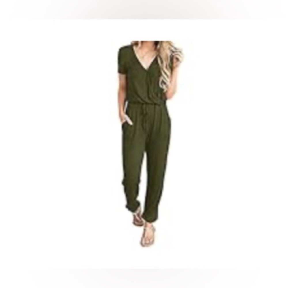 Olive Green Women's Jumpsuit